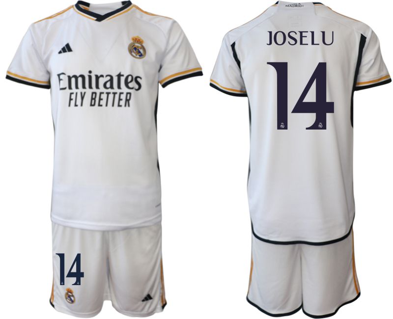 Men 2023-2024 Club Real Madrid home white #14 Soccer Jersey